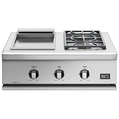 DCS Liberty 30-Inch Built-In Propane Gas Double Side Burner And Griddle - BFGC-30BGD-L