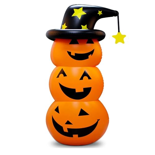 YUEWO 5FT Halloween Inflatable Pumpkin with LED Lights Orange