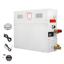 Ofyphth Stainless Steel Steam Shower Generator, Steam Sauna Generator Kit, 3-21kw Optional, Fast 3–5 Min Heating, Auto Drain System, 77–131℉, for Home Spa Bathroom. 6KW