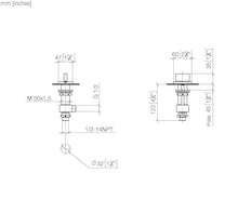 Plain Deck valve, counter-clockwise closing, 1/2"