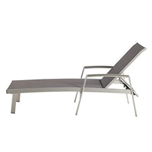 Christopher Knight Home Joy Outdoor Mesh and Aluminum Chaise Lounge Set of 4 Grey