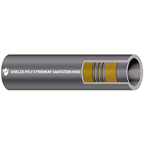 SHIELDS HOSE Poly X Sanitation Hose 1.5" x 50'