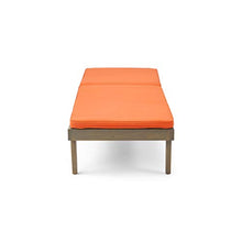 Christopher Knight Home Alexander Outdoor Acacia Wood 3 Piece Chaise Lounge Set Rust Orange