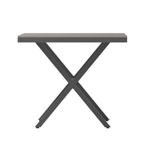 Flash Furniture Commercial Grade 59x35.5 in Metal Dining Table, Gray