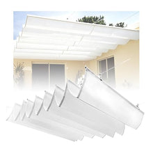 HBOOMOEM Telescopic Canopy Pergola Cover, Retractable Wave Canopy Pergola Cover, Suitable for Patios, Decks, Courtyards, Porches, and Gazebos; Easy to Install.(W:1.7m/5.57ftxL:20m/65ft)