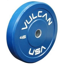 VULCAN 350 lb Bumper Plates Set Blue Yellow Green Black Grey