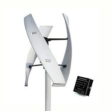 AISINILALAO 20000W Wind Turbine, 12V 24V 48V Noiseless Vertical Small Free Energy Wind Generator Home Portable Vertical Wind Turbine with MPPT Controller (White),24v
