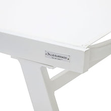 LeisureMod Modern White Sling Chaise Lounge Chair Set of 2