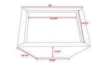 Custom Install Parts 18-Inch Rustic Black Square Fire Pit Bowl