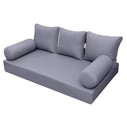 Prolinemax Style3 Twin-XL 6PC Outdoor Daybed Mattress Cushion Bolster Pillow Set AD001