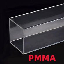 EVANEM 1pcs Acrylic Square Tube, for Garden Supplies 10~100mm Side Acrylic Pipe Hollow Tube PMMA Tubing(450mm 1Pcs,200x200x4mm)