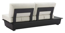 Zuo Tien LHF Loveseat Beige, Beige Sofa, Modern Style, Patio Furniture, Outdoor Fabric, Seats up to 2, Aluminum, Outdoor Living, 78.7" W x 32.5" D x 33.5" H, Non-Stackable