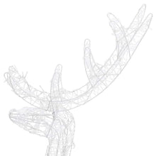 Acrylic Reindeer Christmas Decorations 3 Pack 47.2 Inch with 140 LED Lights