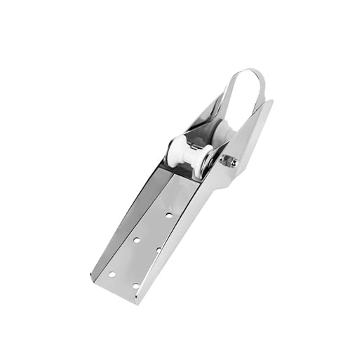MKJGGII 316 Stainless Steel Anchor Brackets, Flat/Slanted Bottom Marine Anchor Windlass Pulleys, Yacht Anchor Brackets Marine Hardware(10-20kg,Flat Bottom)