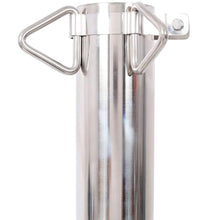AMZXPLORE 12 FT Shade Sail Pole, 304 Stainless Steel Sun Shade Support Post with Base Plate and Adjustable Triangular Ring Clamp, Heavy Duty Outdoor Canopy Pole Kit for Patio Garden Backyard