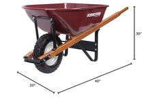 Scenic Road Wheelbarrow 6 Cu Ft 500lb Flat Free Tire (Model MSS6-1FF)