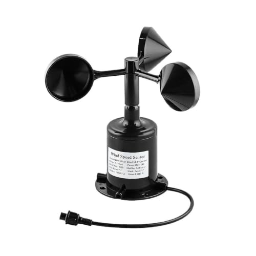 30m/s and 60m/s Polycarbon Wind Speed Sensor Weather Station Outdoor 3 Cup Anemometer Output RS485 4-20MA 0-5V 0-10V(30 4-20mA,5pcs)