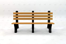 Frog Furnishings Comfort Park Outdoor Bench | Resinwood slates and Powder Coated, Heavy-Duty cast Aluminum Frames | Patio Seating Bench for Front Porch, Backyard and Park- Cedar Slat (6 Feet)