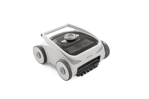 INTEX 28623E ZX500R Cordless Electric Automatic Robotic Pool Cleaner for Above Ground, In Ground Swimming Pools with Max Depth of 79in, 120-min Run Time on Full Charge