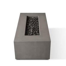 BBQGuys Signature Estes 60-Inch Rectangle Propane Fire Table - Flint - 142LP-FLNT