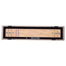 Hathaway Excalibur 9-Ft Shuffleboard Table Rustic Driftwood Finish Black