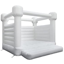 Infuntable Inflatable White Bounce House Jumper with Air Blower 13x12x10ft