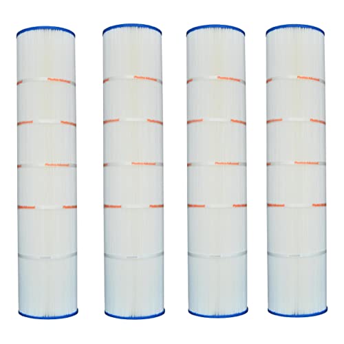 Pleatco PJAN145-PAK4-EC Pool Filter Cartridge Replacement for Unicel: C-7482-4, Filbur: FC-6415, OEM Part Numbers: A0104100, White