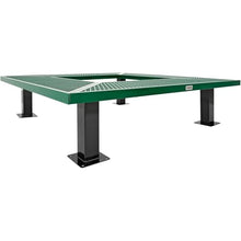 Global Industrial 6" Square Outdoor Tree Bench Expanded Metal Green