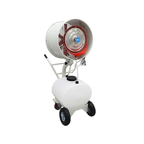 BREVELTION Humidification and Watering Industrial Spray Electric Fan 110V Double Motor