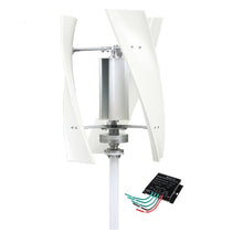 HENGJINGTR 12v, 8000W 220V-12V High Efficient Vertical Wind Turbine Generator 3 Blade Low Noise Solar Wind Turbine Generator with MPPT Controller for Solar Power Generation System