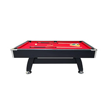 RACK Draco 7-Foot Tournament Pool Table Red Felt Black Body