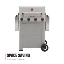 Monument Grills 4 Burner Propane Gas Grill with Advanced Broil Zone, Stainless Steel Outdoor Mesa 2 Barbecue Grill, Foldable Side Shelves, 500°F in 5 Mins, Fast Assembly, Mesa II 410FBZ