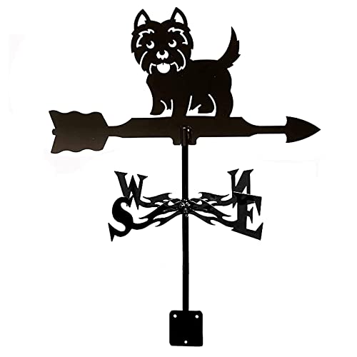 Weather Vane Stainless Steel Anti-Rust Weathervane Spray Paint Wind Vane Outdoor Sheds Yard Roof Barns Decoration Yard Indicating Wind Direction Measuring Tool B 35X50CM (E 35X50CM) (A 35X50CM)