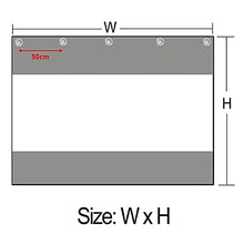 Transparent Sliding Curtain Tear-Resistant Car Wash Partition Curtain Large Waterproof PVC Terrace Pergola/Porch/Outdoor Balcony with Eyelets (Color : Red Size : 4.6x2.5m)