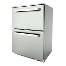 Frostronics 24“ Double Drawer Beverage Fridge Under Counter Refrigerator
