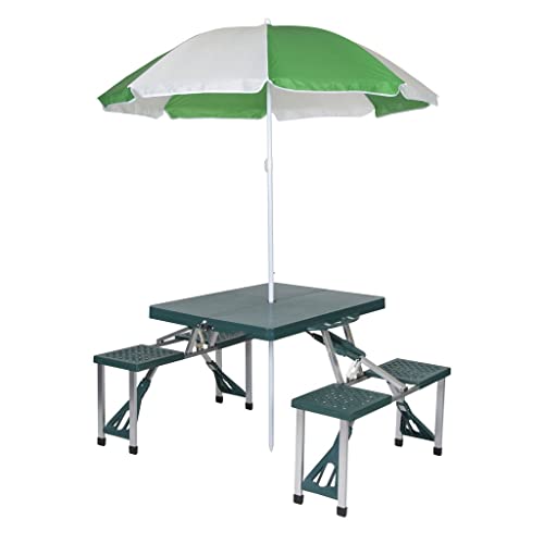 Outdoor Folding Table Portable Aluminum Alloy Piece and Chair set