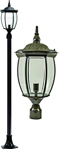 DABMAR LIGHTING GM3001-BZ Victoria Post Light Fixture 120 Volts, Bronze