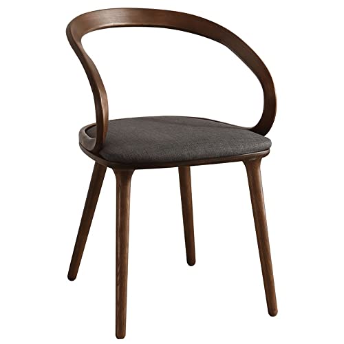TEOYETTSF Outdoor Garden Casual Office Dining Chairs Design Wooden Rattan Armrest Comfortable Balcony Furniture