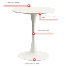 Side Table Coffee Table Round Table Simple Casual Coffee Table Balcony Table Garden Table Side Table Simple to Install Small Table Living Room Furniture (Taille unique : Diameter 70cm)