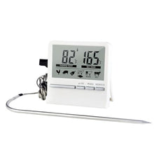 EZAGMWGFB Meat Probes Kitchen Oven Meat Thermometer – Digital Lighting Barbecue Thermometer for Meat Grilling and Smoking White