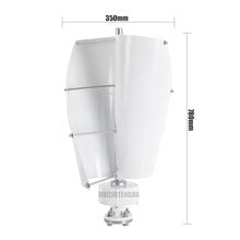 HUIZHITENGDA 400W Wind Turbine,12V 24V 48V Low Speed Spiral Wind Power Generator with Charge Controller 2 Blades for Wind and Solar Power Generation(White),12v