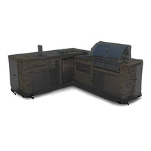 Outdoor Kitchen Cover 18 Oz Waterproof - Right - Customize Your Kitchen Cover with Any Dimensions - 100% UV & Weather Resistant Outdoor Kitchen Island Cover (Black)