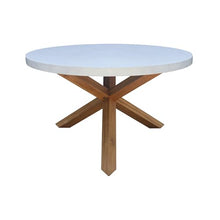 IC INTERNATIONAL CONCEPTS Outdoor 7 Piece Teak Patio Furniture Set with a Round Table and 6 Chairs