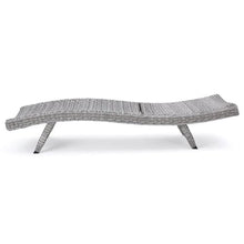 Christopher Knight Home Crete Outdoor Wicker Chaise Lounge Set of 4 Grey