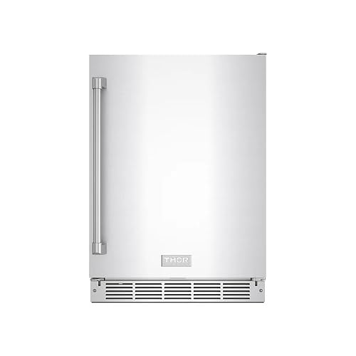 Thor Kitchen Gordon Ramsay Collection 24 Inch Outdoor Undercounter Beverage Cooler in Stainless Steel