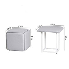 sdneNest Stackable Outdoor Party Ottoman Nizer Creative Waterproof Stool Set with 5 in 1 Seating Cube,6-45 * 45cm