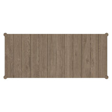 Modway Eleni 89-Inch Outdoor Teak Wood Dining Table in Weathered Gray – Rectangular Patio Dining Table with Slatted Top for Patios, Decks, Or Gardens