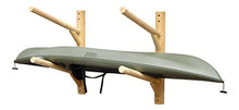 Log Kayak Rack 2 Place Wall Mount Kayak Canoe Rack Canyon Brown
