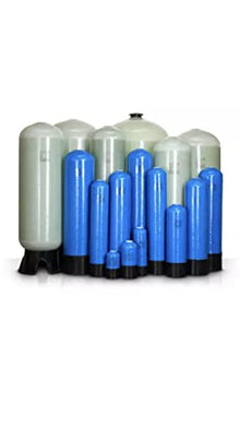 Generic Whole House Fluoride Removal Water Filter 1.5 Cubic Ft Bone Char - 10"x54" Black Blue