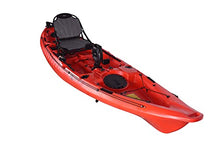 Riot Kayaks Mako 12 Fishing Kayak with Impulse Pedal Drive Red